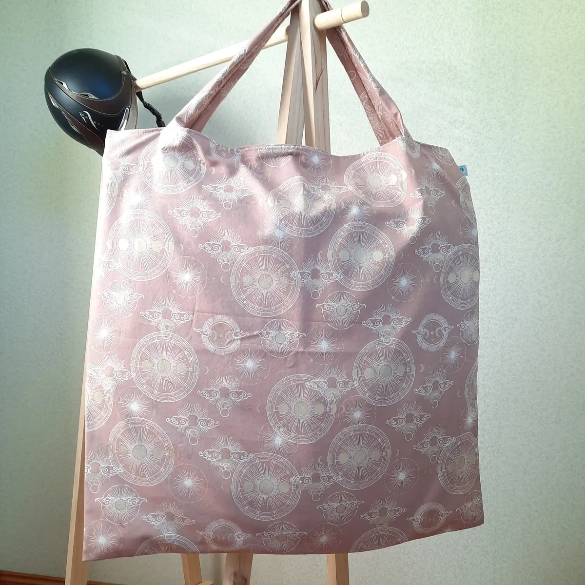 Pink stars saddle pad bag