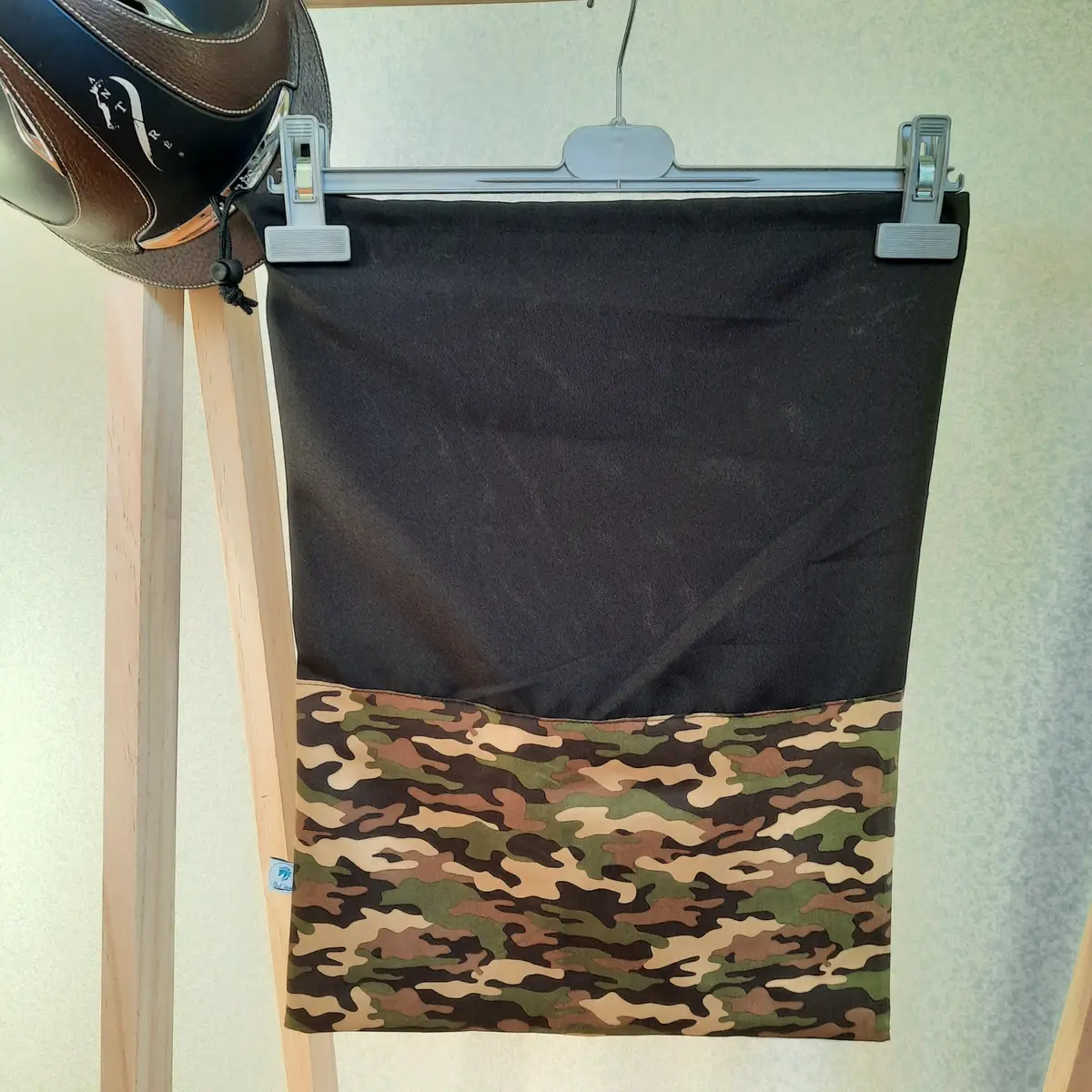 Two-tone military helmet bag