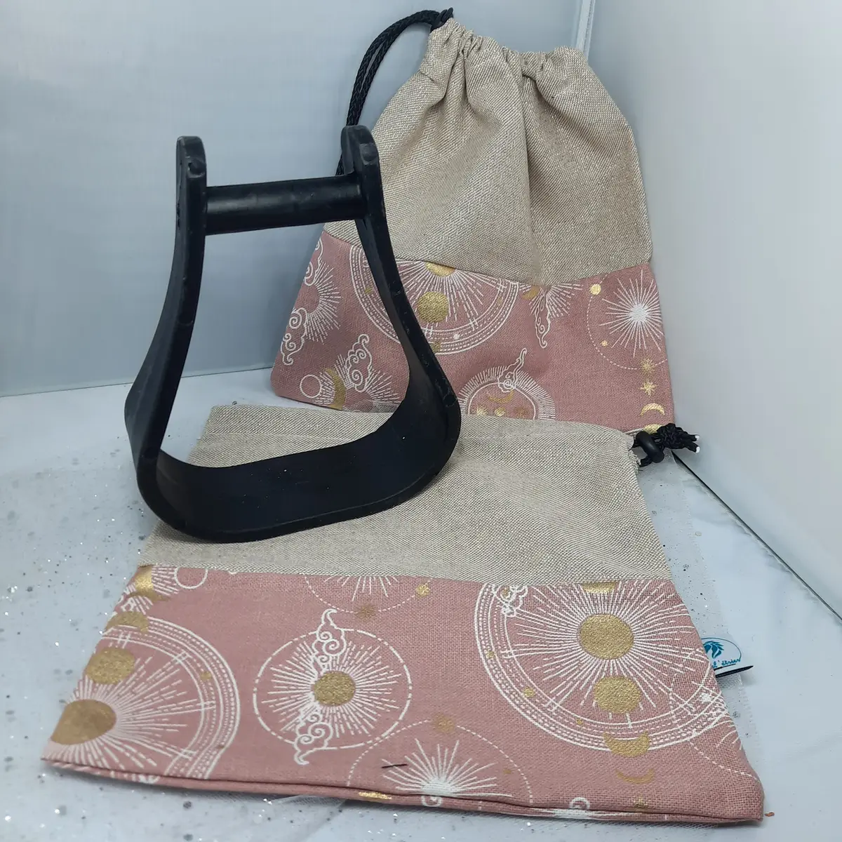 Pochettes / housses d'étriers bi astres beige