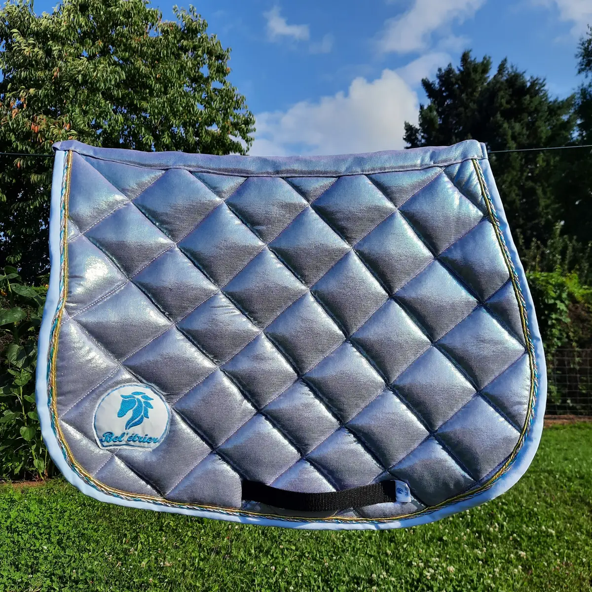 Tapis d'équitation irisé