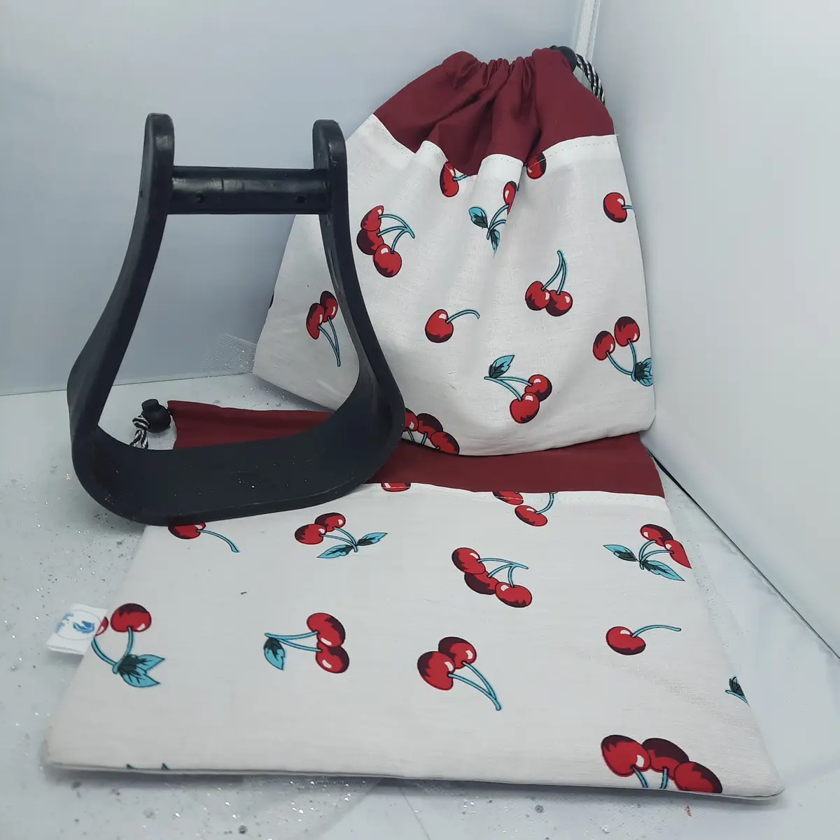Waterproof cherries stirrup bags/covers
