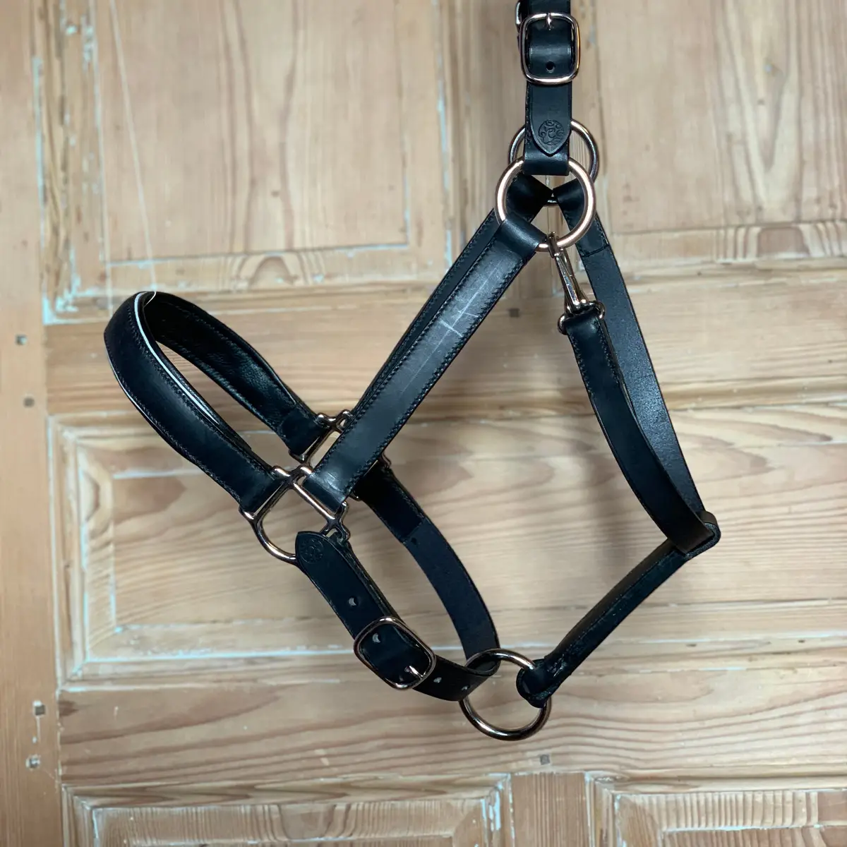 Piped trim halter