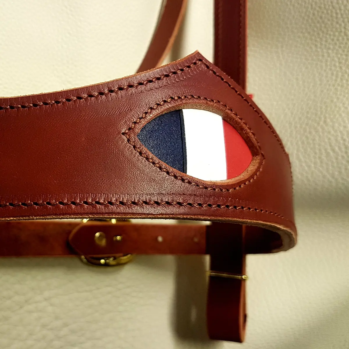 Frenchy snaffle bridle for draught horses 2