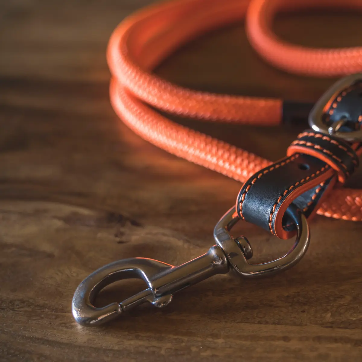 Luxury 2.2 m leather lead rope 5