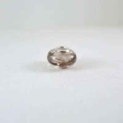 Silver classic horse hair charm bead 2