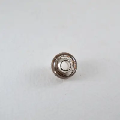 Silver classic horse hair charm bead 3