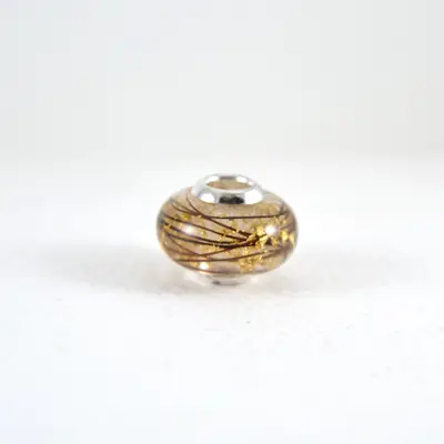 Gold classic horse hair charm bead 1