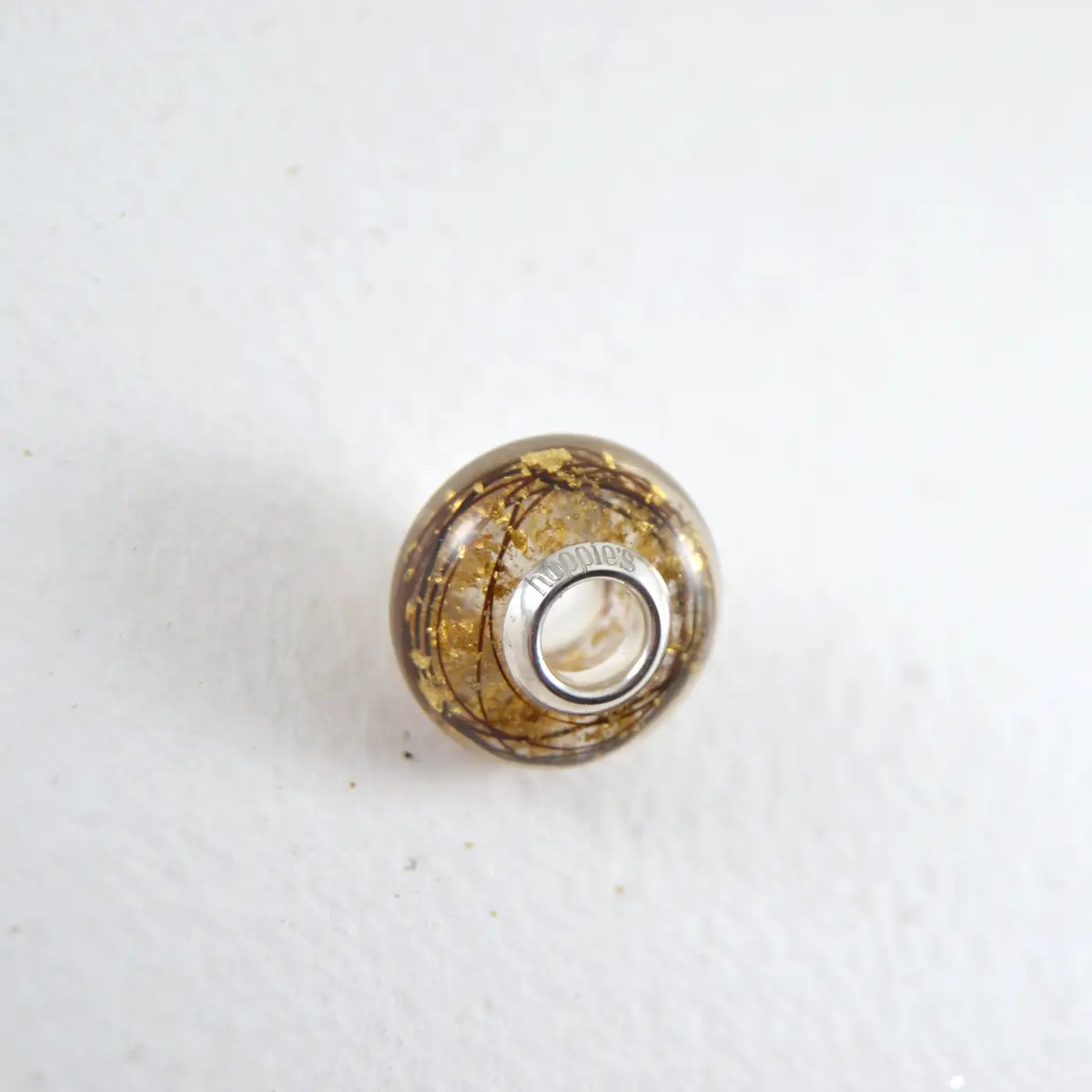 Gold classic horse hair charm bead 2