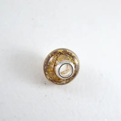 Gold classic horse hair charm bead 2
