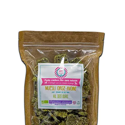 Linseed Wild Garlic crackers