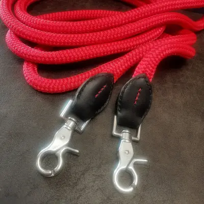 Leather and rope reins 2