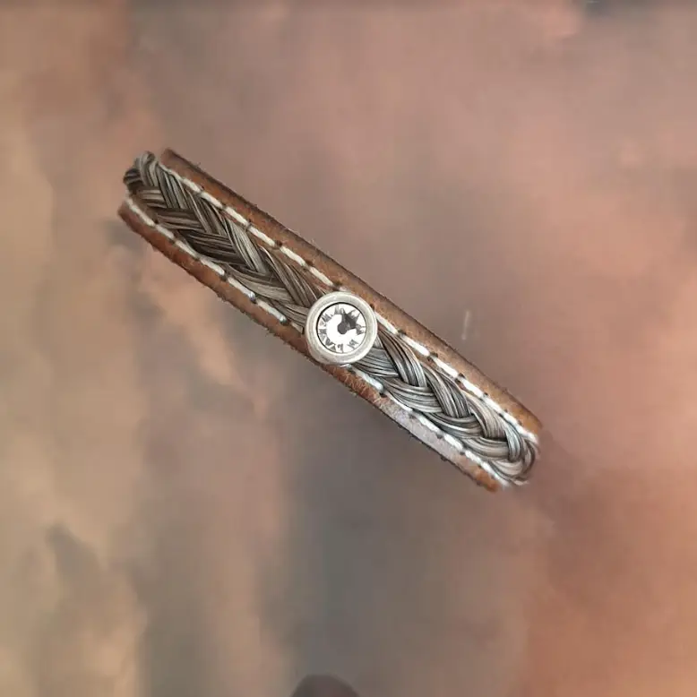 leather-and-hair-bracelet-with-rhinestones