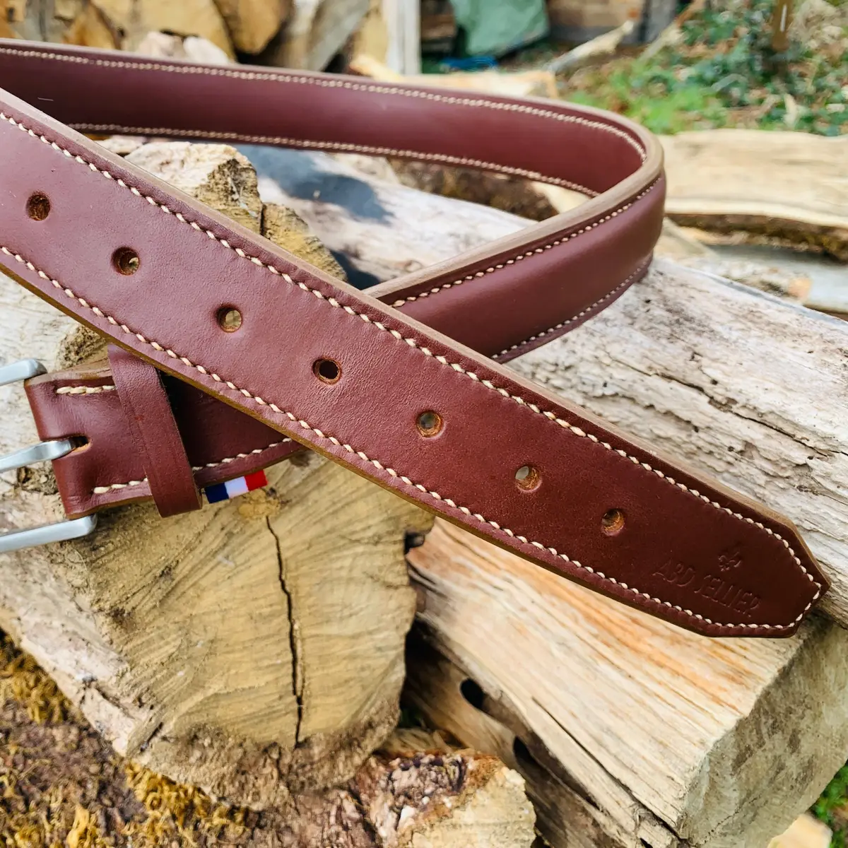 "Philippe" quilted padded lined belt