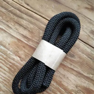 Customizable neck rope/cord made of rope and leather 6
